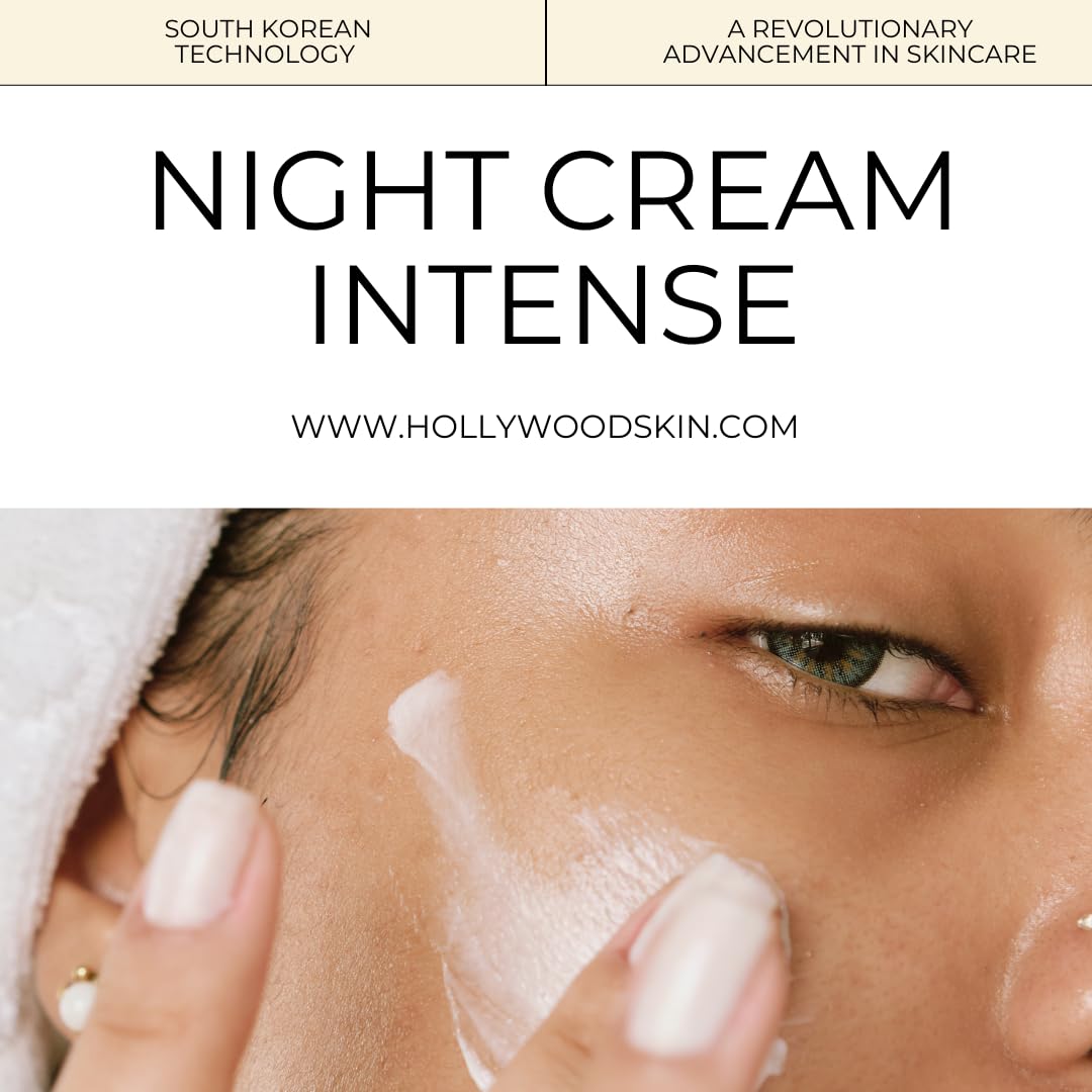 hollywoodskin INTENSE Acne Cream with 2% Salicylic Acid - Overnight Acne Treatment, 400% Stronger Than Regular Acne Creams - 50ml (4 Pack) for Clear Skin - Perfect for Nighttime Use on Face, Back & Body Breakouts
