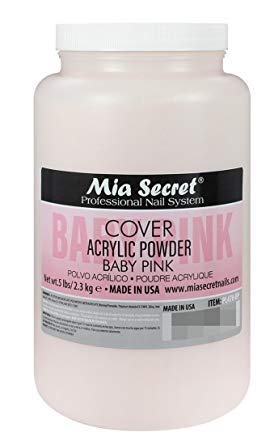 Mia Secret Acrylic Powder 5 lbs - Professional Nail Extension & Overlay Kit, Baby Pink Color for Salon & Home Manicure - Perfect for Nail Art, Acrylic Nails, and DIY Nail Designs