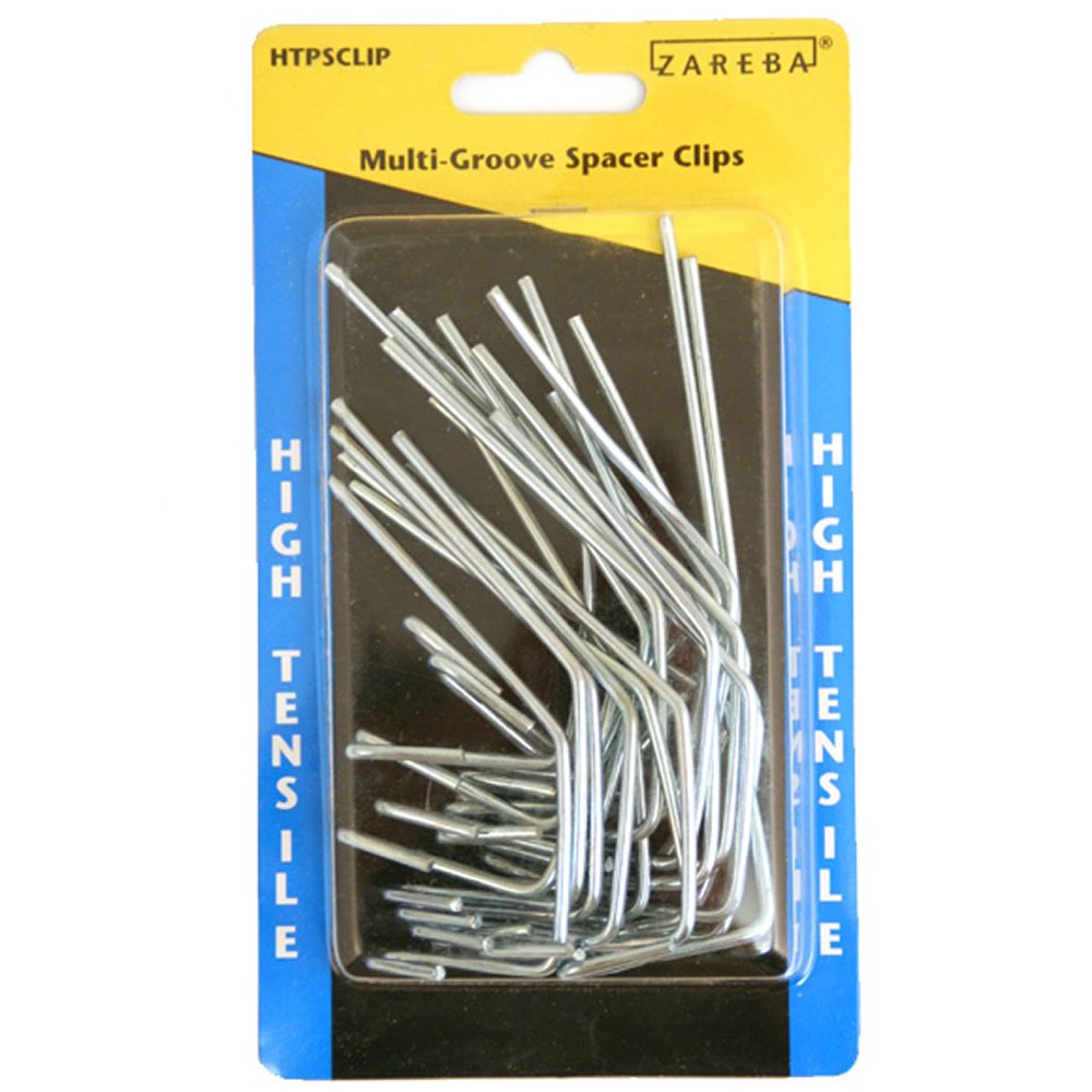 Zareba HTPSCLIP Multi-Groove Spacer Clip for Electric Fence - Durable Insulator for Farm & Ranch Fencing - Perfect for Livestock Containment & Garden Protection