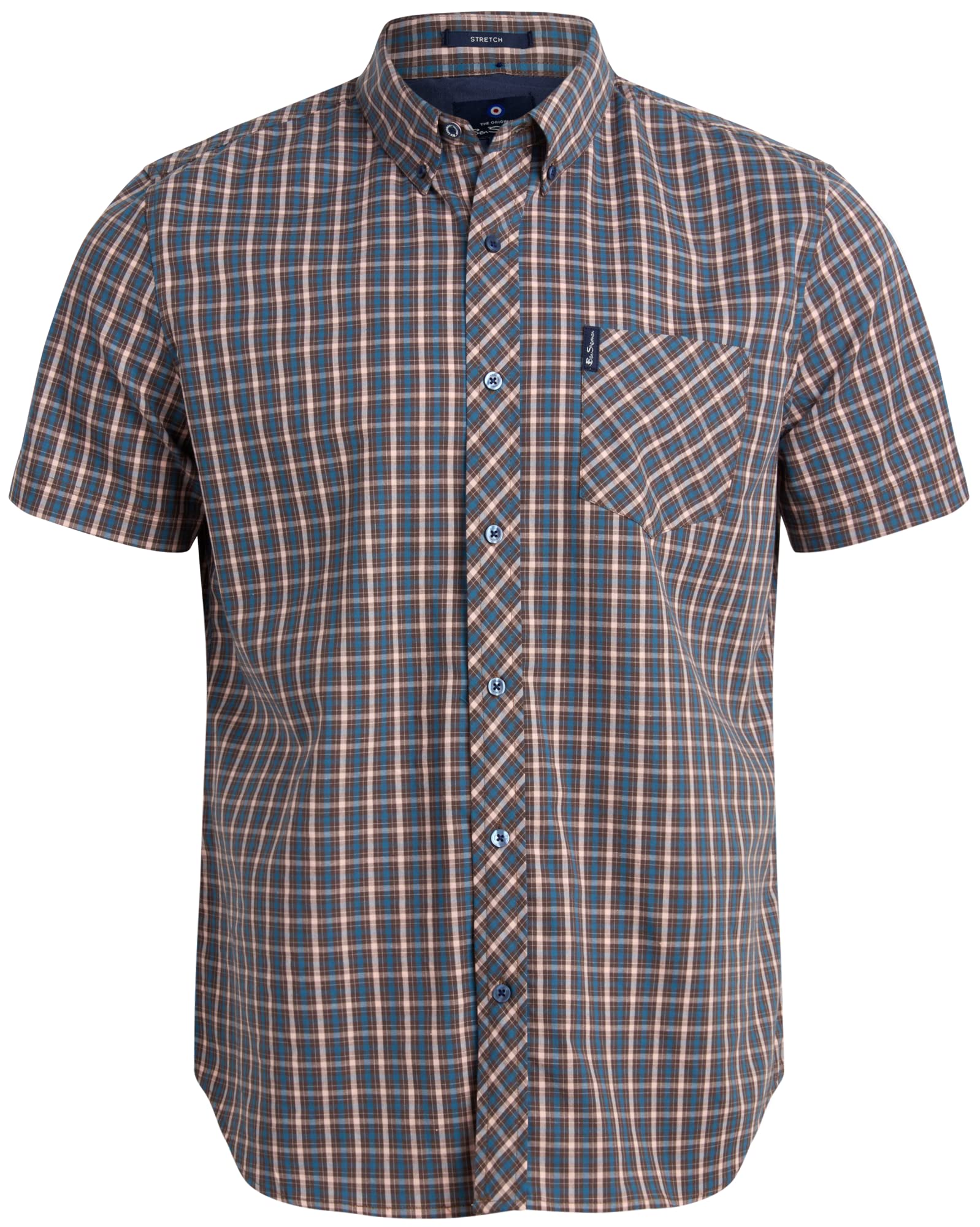Ben Sherman Men's Classic Fit Short Sleeve Button Down Shirt | Casual Dress Shirt for Work & Weekend | S-XL | Breathable Cotton for Summer & Business Casual Outfits