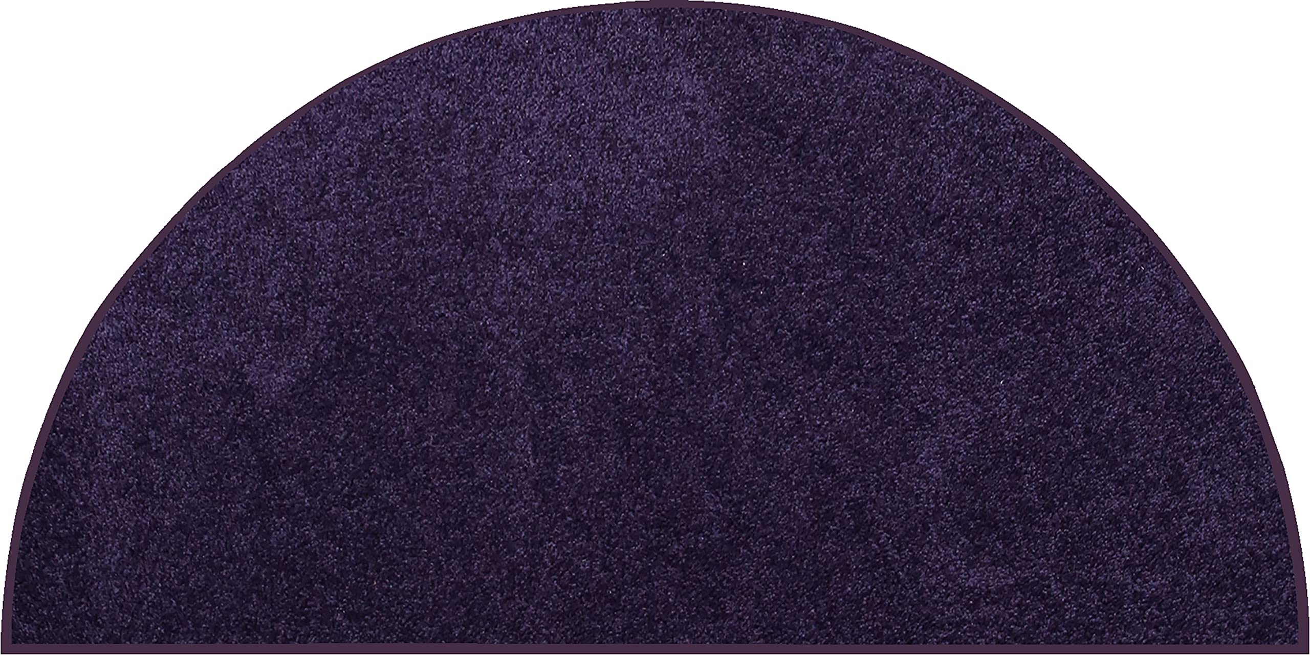 Ambiant Saturn Collection Pet Friendly Area Rugs - 66'' x 132'' Half Round Indoor Stain Resistant Rug in Purple | Perfect for Living Room, Bedroom, Entryway & Doorway | Pet & Kid Safe Non-Slip Carpet | Wedding Gift & Home Decor Idea