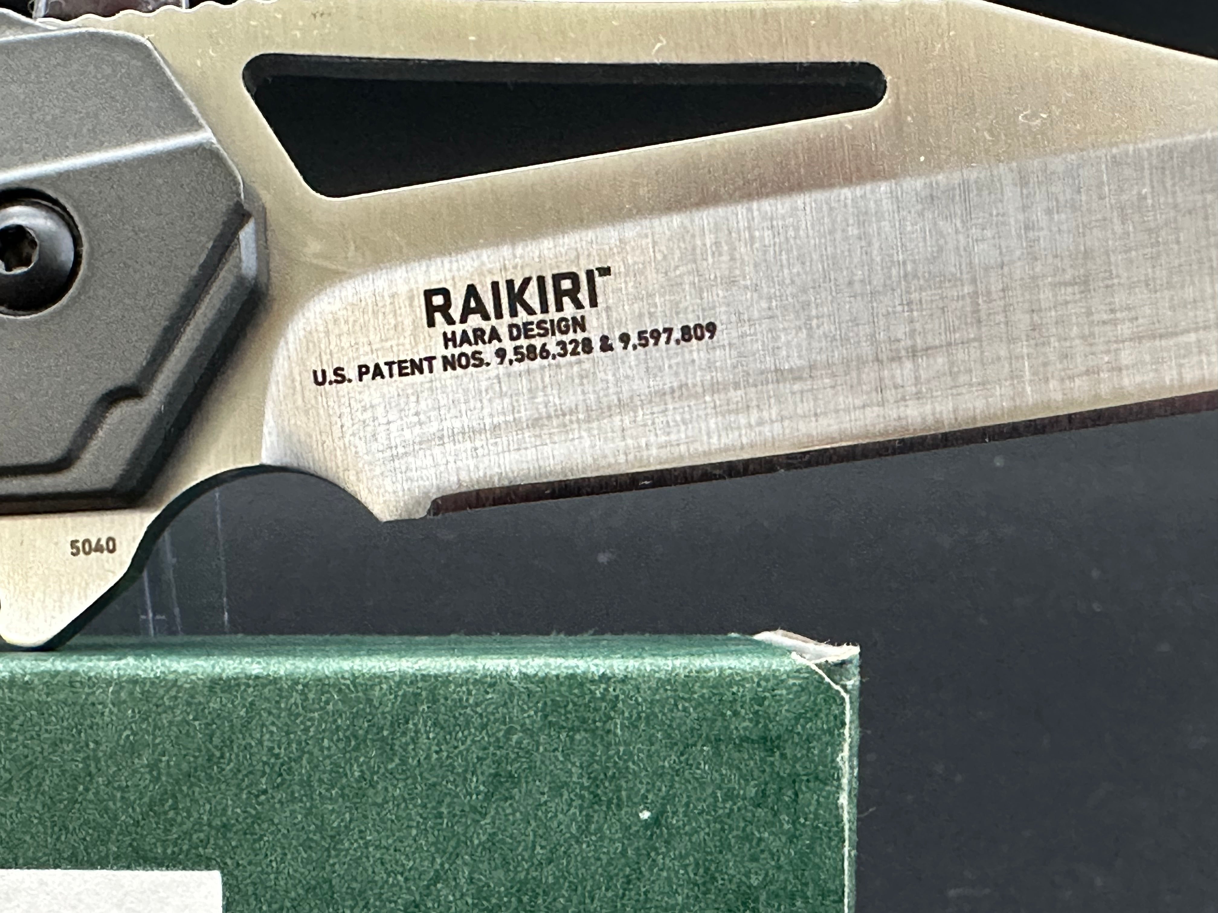 CRKT Raikiri Folding Pocket Knife - EDC Tactical Knife with Razor-Sharp Blade for Outdoor, Camping, Hiking & Survival Gear