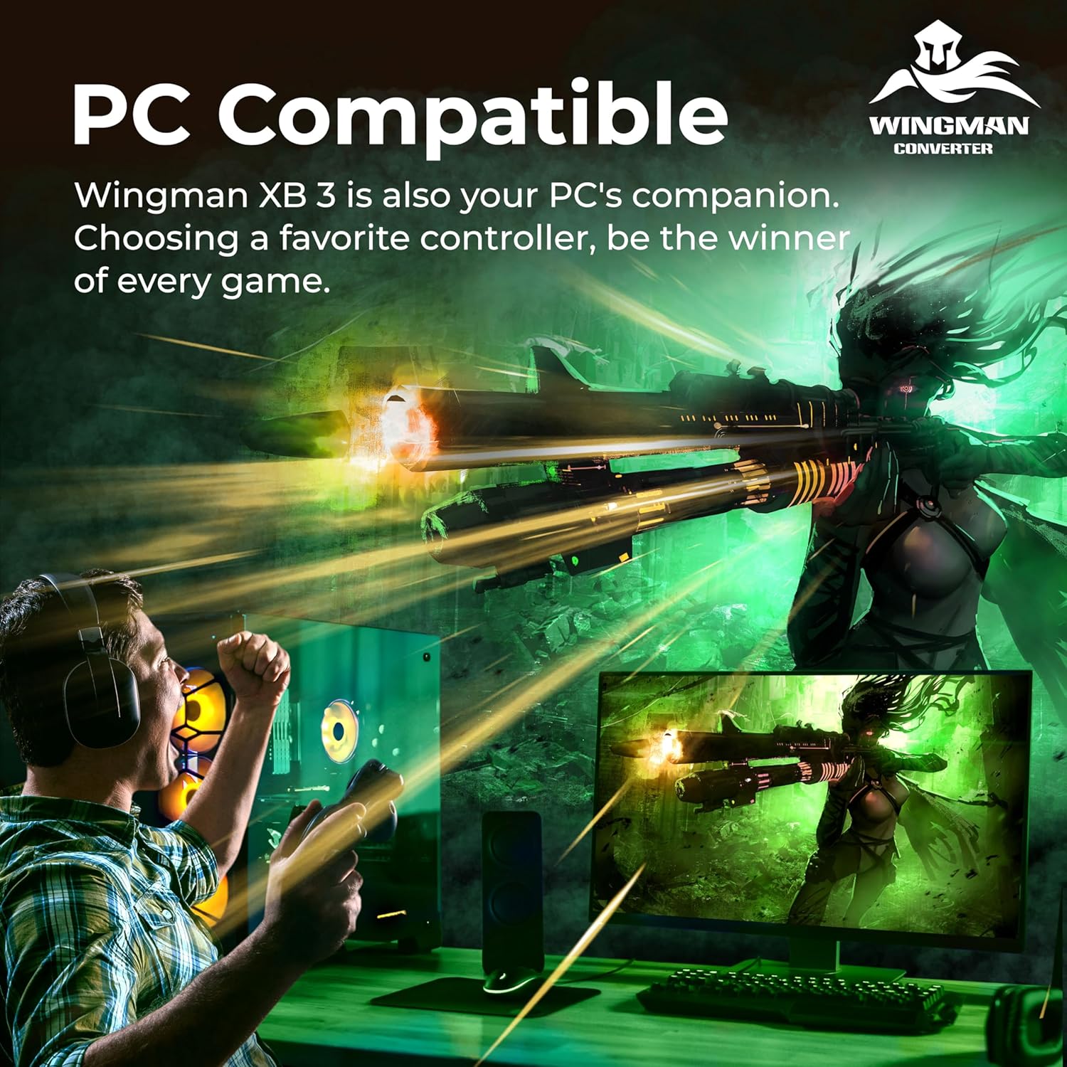 Wingman XB 3 Gaming Controller - Premium Video Game Accessories for PC, Xbox & PS5 - Perfect for Competitive Gaming & Casual Play