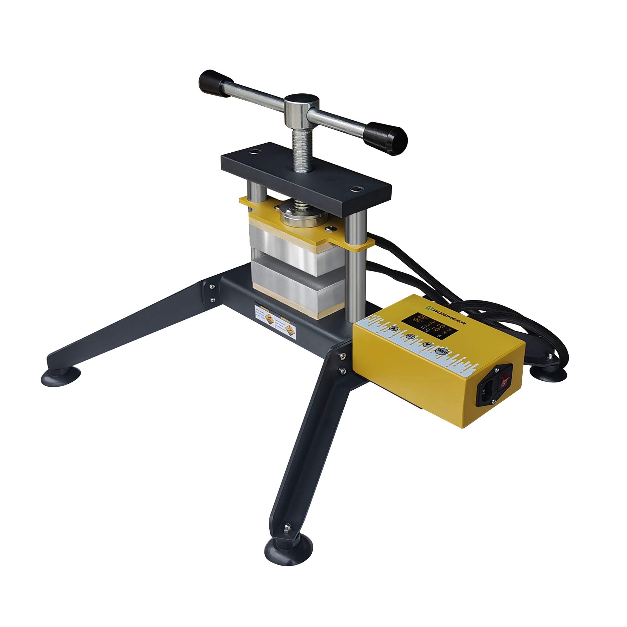 Professional Grip Twist Heat Press Machine - 5000+ lbs Force, 3