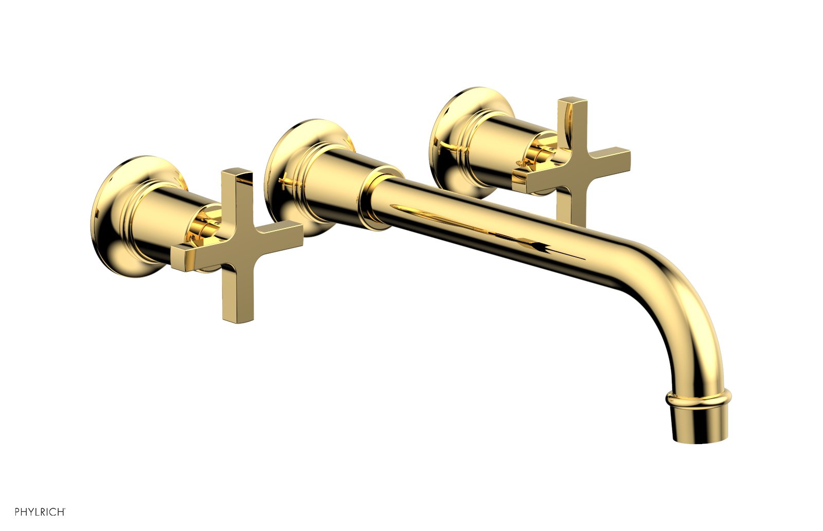 HEX MODERN Wall Mounted Lavatory Faucet Set with 10