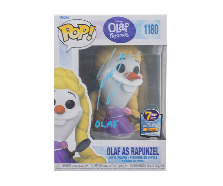 Josh Gad Signed Funko Pop - Olaf as Rapunzel (Olaf Presents) Limited Edition 1180/20pcs - Perfect for Disney Collectors & Frozen Fans Display