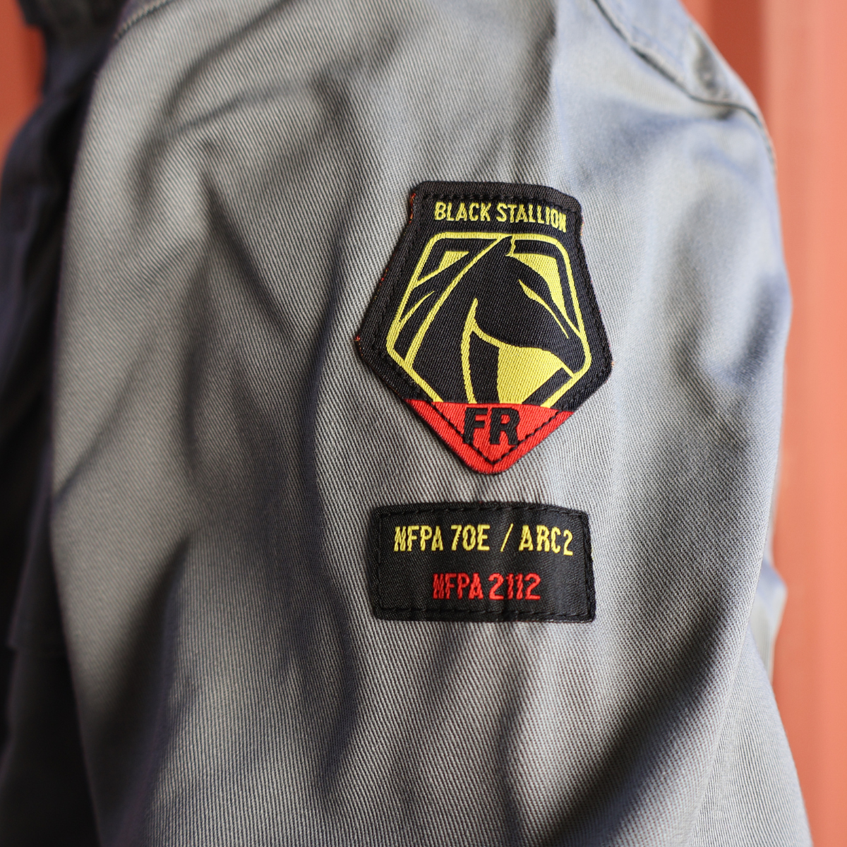 Black Stallion FR Cotton Work Shirt - Flame Resistant Gray Workwear (WF2110 GY) | Durable Safety Shirt for Construction, Oilfield & Industrial Work