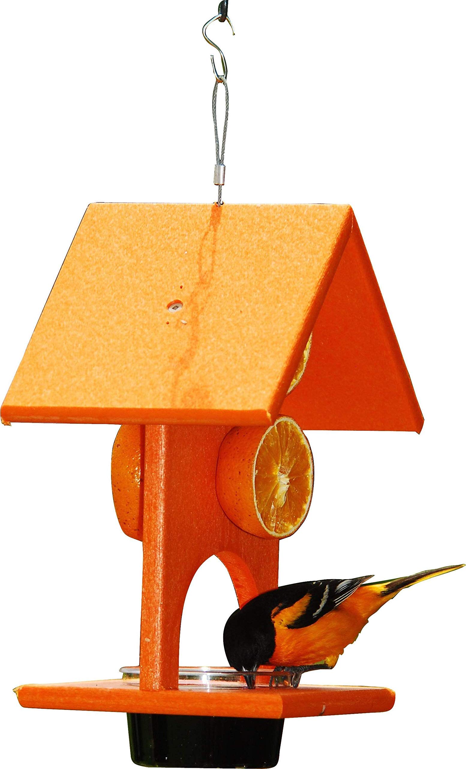 Songbird Essentials SERUBFJF Oriole Feeder for Fruit and Jelly - Attract Beautiful Birds to Your Garden (Set of 1) - Perfect for Backyard Birdwatching and Wildlife Enthusiasts