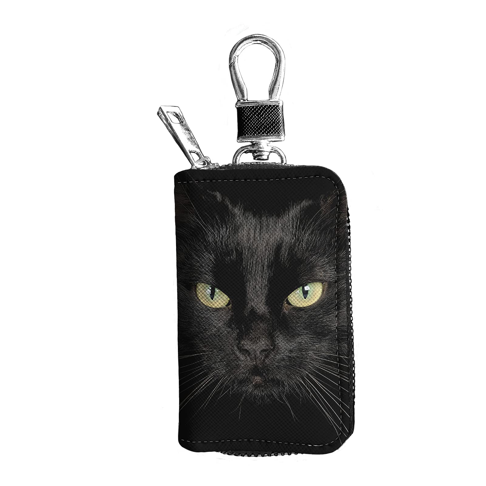 Premium PU Leather Car Key Chain Holder - Universal Fit for Most Car Keys | Durable & Stylish Interior Car Accessories | Perfect for Everyday Use, Travel & Organization
