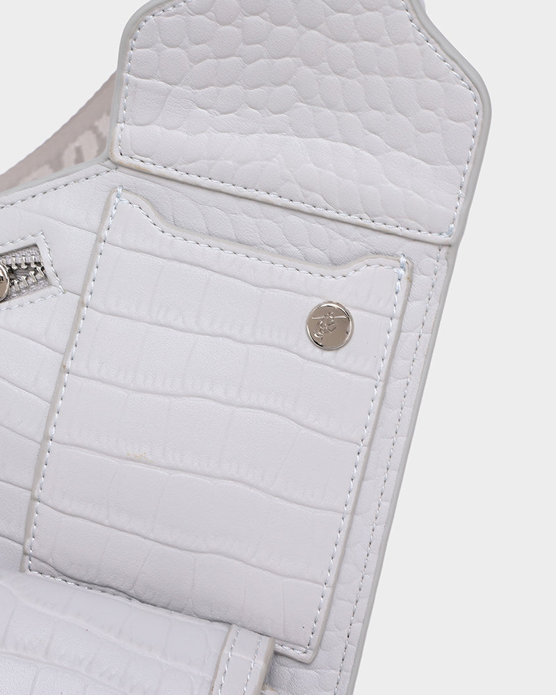 Blast Off Sling Bag - White Crossbody Shoulder Bag for Men & Women | Perfect for Travel, Hiking, Gym & Everyday Use
