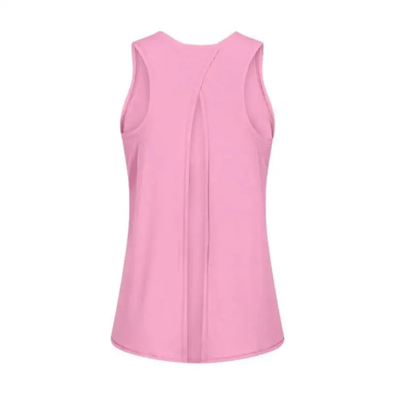 2024 Women's Sleeveless Running Vest - Breathable Summer Workout Top for Jogging, Gym, Yoga & Fitness - Lightweight Moisture-Wicking Activewear with Fashionable Back Design for Outdoor Sports & Daily Wear