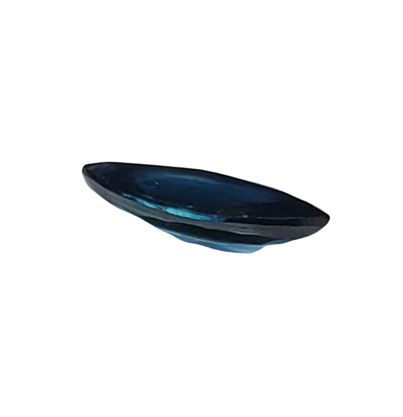 0.48ct Natural Medium Dark Greenish Blue Sapphire Marquise Loose Stone - 8x4mm, VS Clarity, September Birthstone for Jewelry Making & Engagement Rings