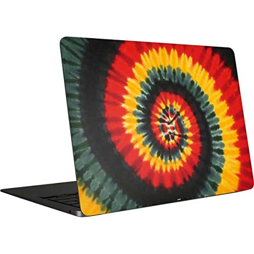 Liquid Blue Tie Dye Laptop Decal Skin for MacBook Air 13 inch (2020) | Rasta Spiral Design | Protective Vinyl Sticker for Work, School & Travel