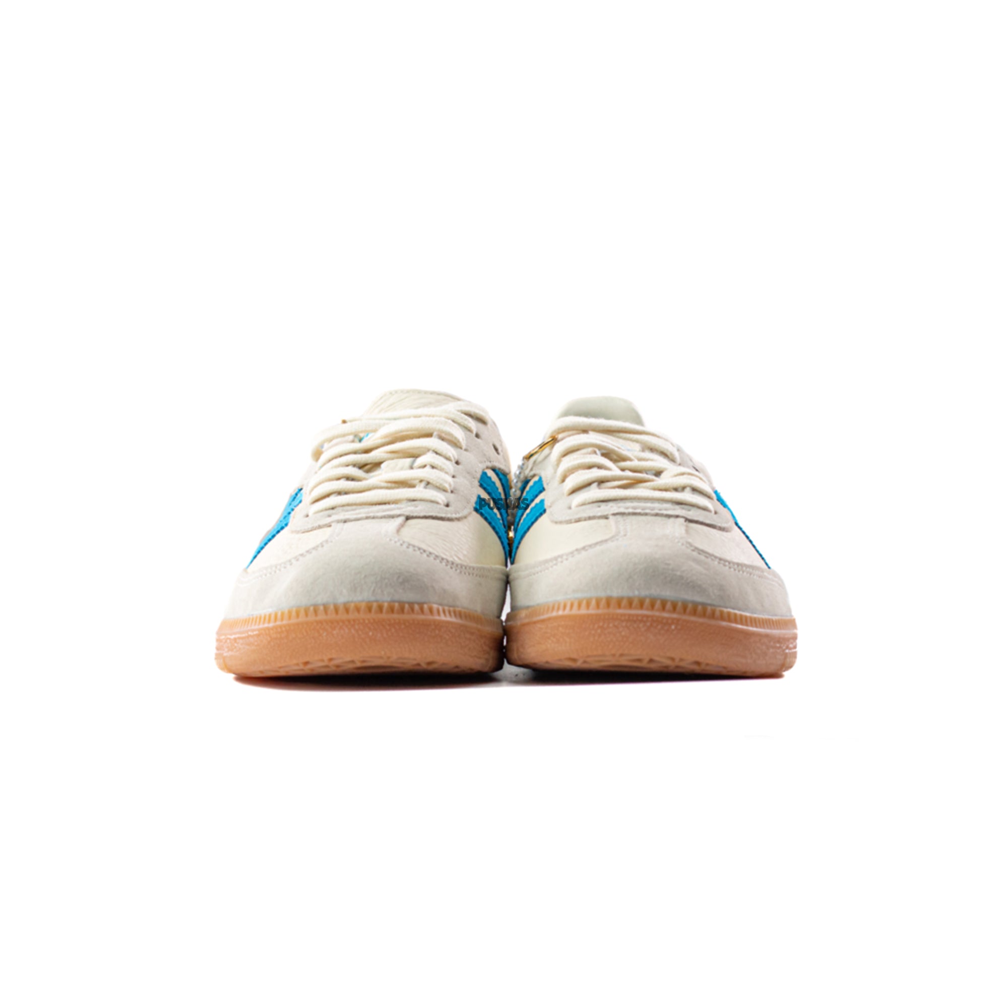 Adidas Samba OG Sneakers 2023 - Sporty & Rich Beige & Blue Classic Shoes for Men & Women | Perfect for Casual Wear, Street Style & Everyday Comfort