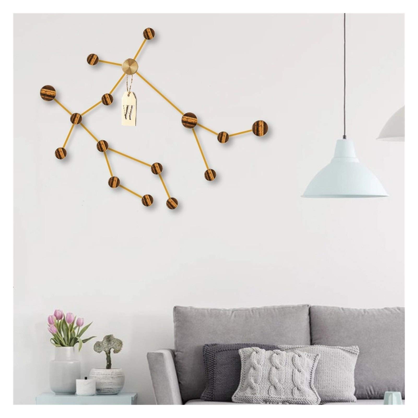 Creative Constellation Wall Coat Rack - Gemini for Hats & Umbrellas - Entryway Organizer