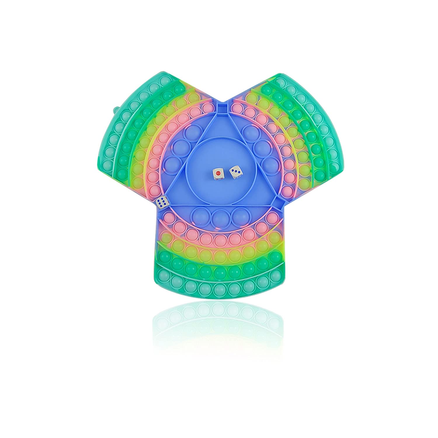 SRYLED Jumbo Push Bubble Fidget Toy - Rainbow Chess Board Sensory Popper for Stress Relief & Focus | Fun Parent-Child Interactive Game for Kids & Adults | Perfect for Classroom, Office, Travel & Anxiety Relief