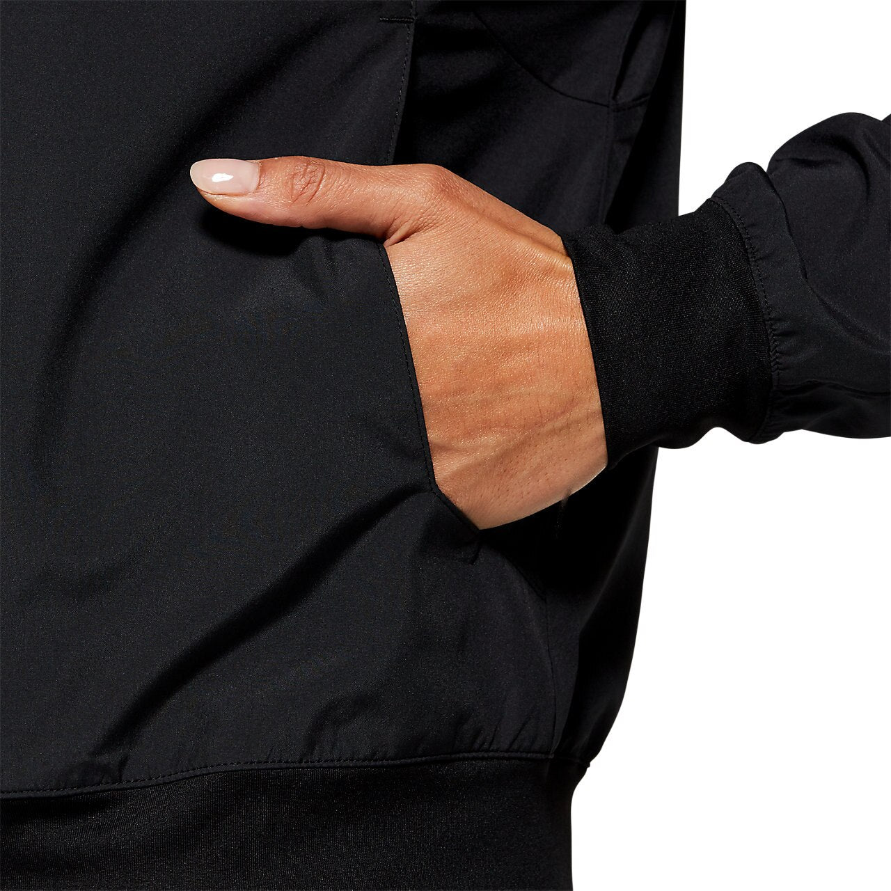 ASICS Women's Lightweight Running Jacket - Breathable Windbreaker for Outdoor Jogging & Training (Black) - Perfect for Cool Weather Workouts & Gym Sessions