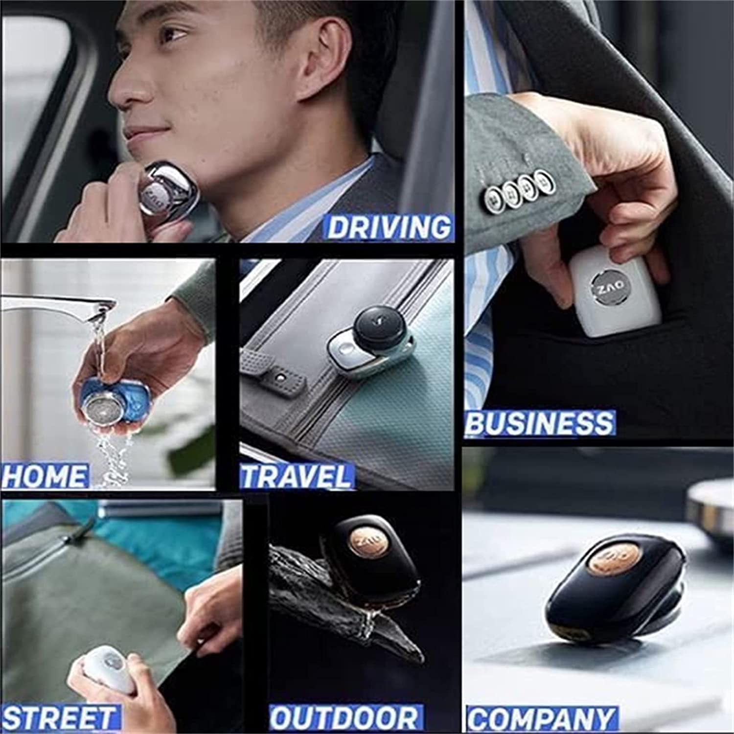 2023 New Mini Electric Shaver for Men - Portable USB Rechargeable Travel Razor, Wet & Dry Use, Pocket-Sized for Home, Office & Gym (Silver) | Perfect for Quick Grooming On-The-Go
