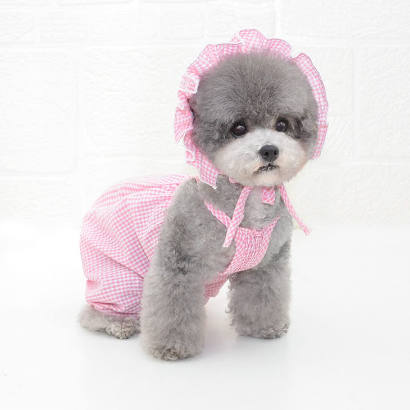 Summer Pet Clothes for Cats & Dogs - Fashionable Pumpkin Pants & Plaid Princess Harness Suit | Comfortable Outfits for Daily Walks, Photo Shoots & Special Occasions