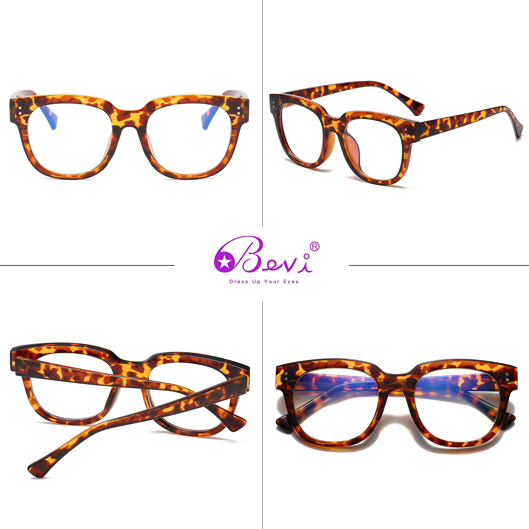 Blue Light Blocking Glasses for Men & Women - Stylish Reading & Magnifying for Office & Screen Use