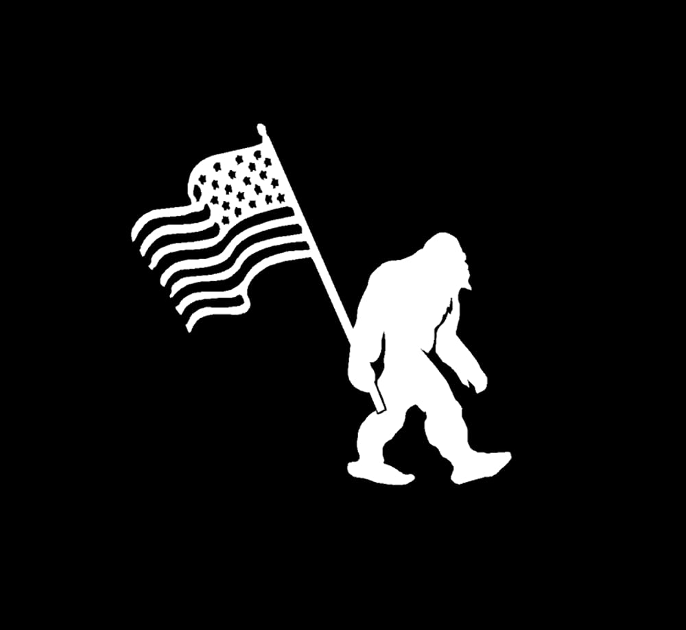 Funny Bigfoot Sasquatch Decal - Die-Cut Vinyl Sticker for Car, Truck, SUV Windows, Walls, Laptops & Cups | Outdoor Adventure & Camping Decor