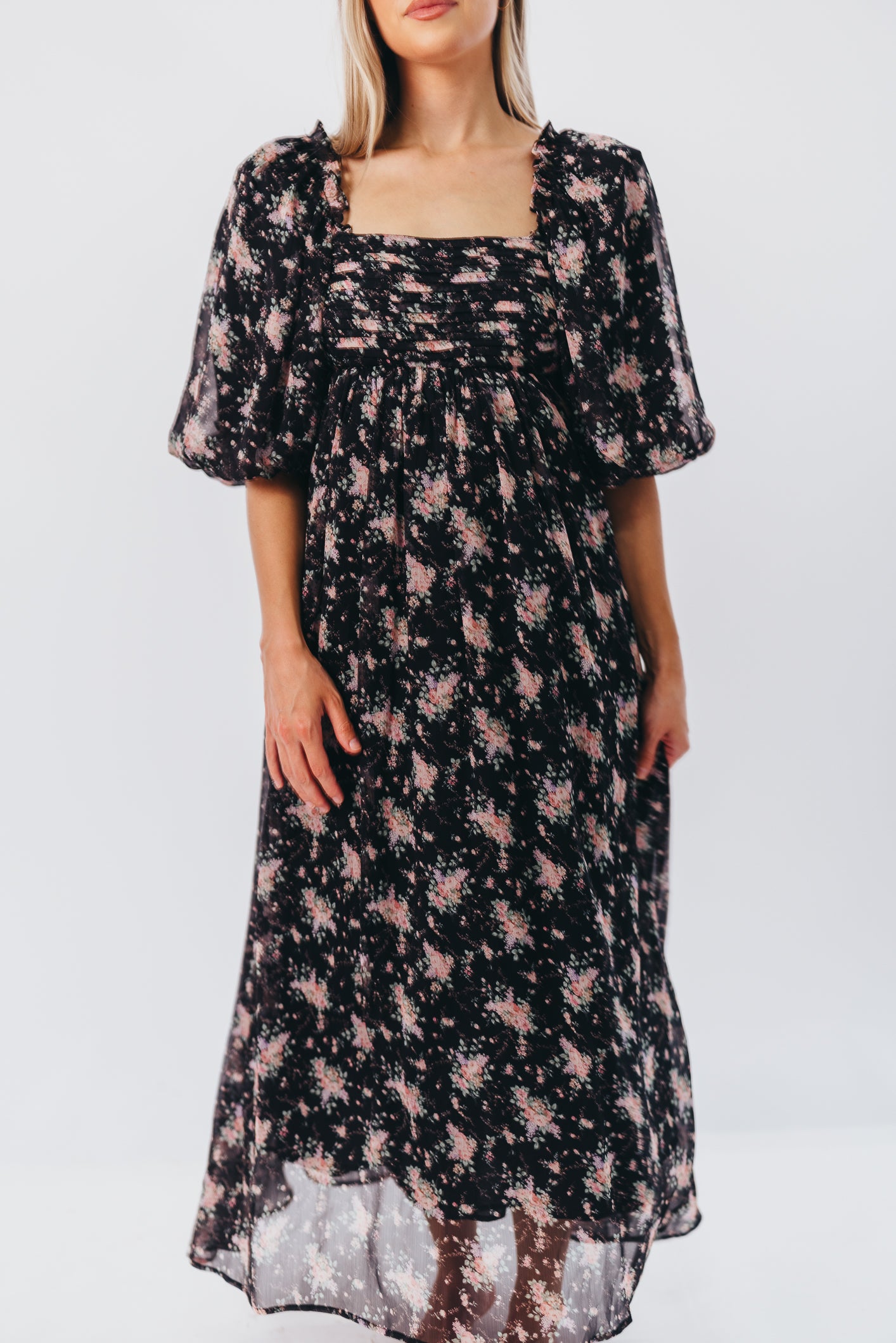 Melody Maxi Dress in Black - Bump Friendly Maternity & Inclusive Sizing (S-3XL) | Perfect for Pregnancy, Nursing, Weddings & Special Occasions