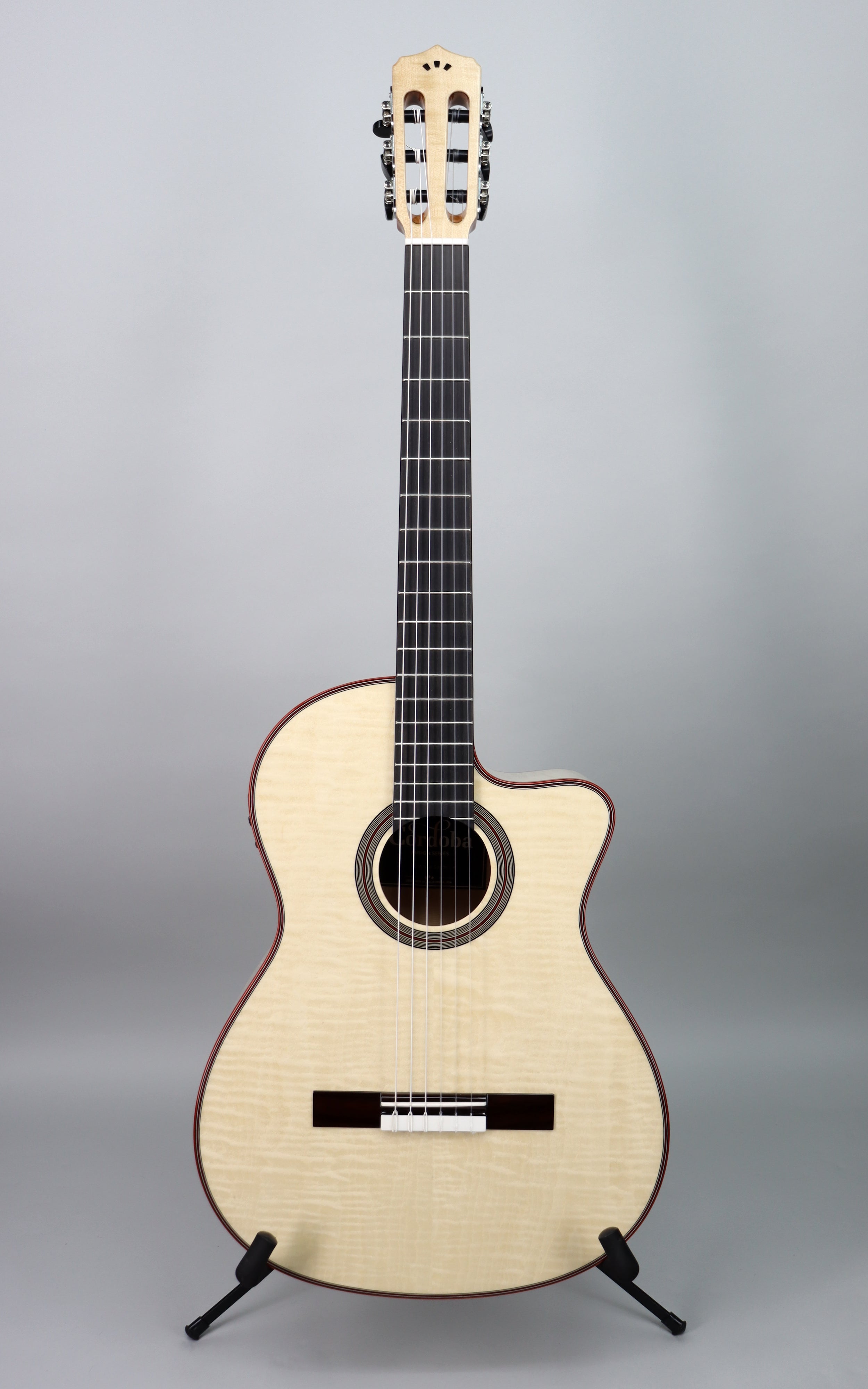 Cordoba Fusion 12 Classical Guitar - Natural White Sands Finish | Perfect for Beginners, Professionals & Live Performances