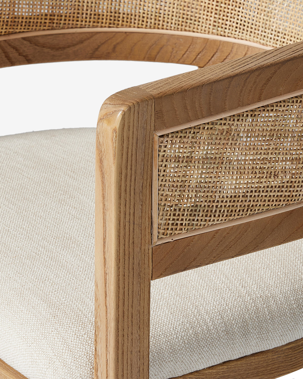 Valissa Modern Dining Armchair - Upholstered Fabric Seat, Sturdy Wooden Legs - Perfect for Kitchen, Dining Room, and Home Office Use