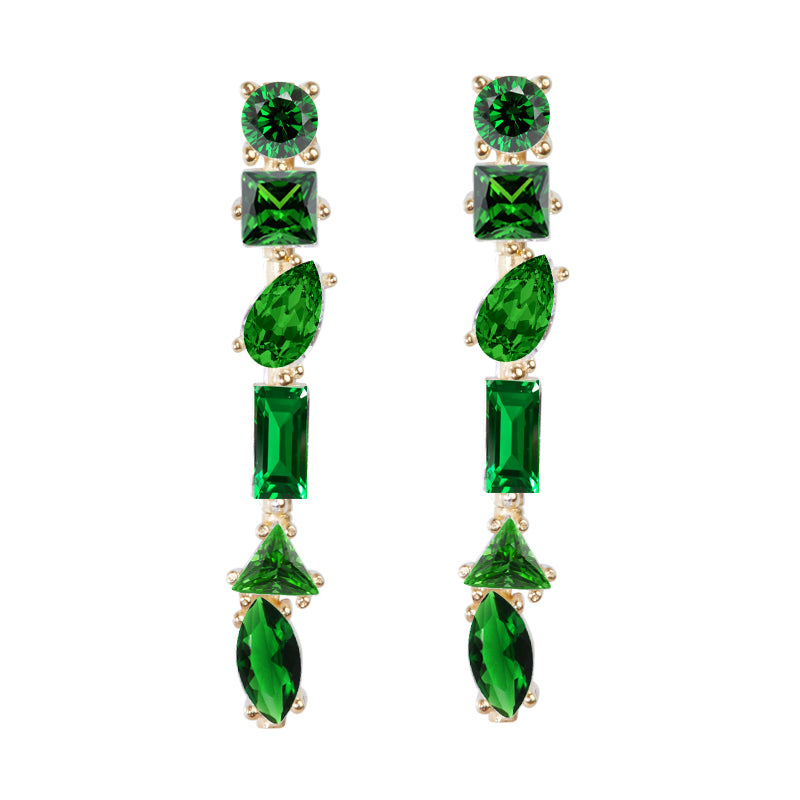Julie M Earrings - Elegant Dangle Earrings for Women, Gold Plated Hoop Earrings, Perfect for Parties, Weddings & Everyday Wear