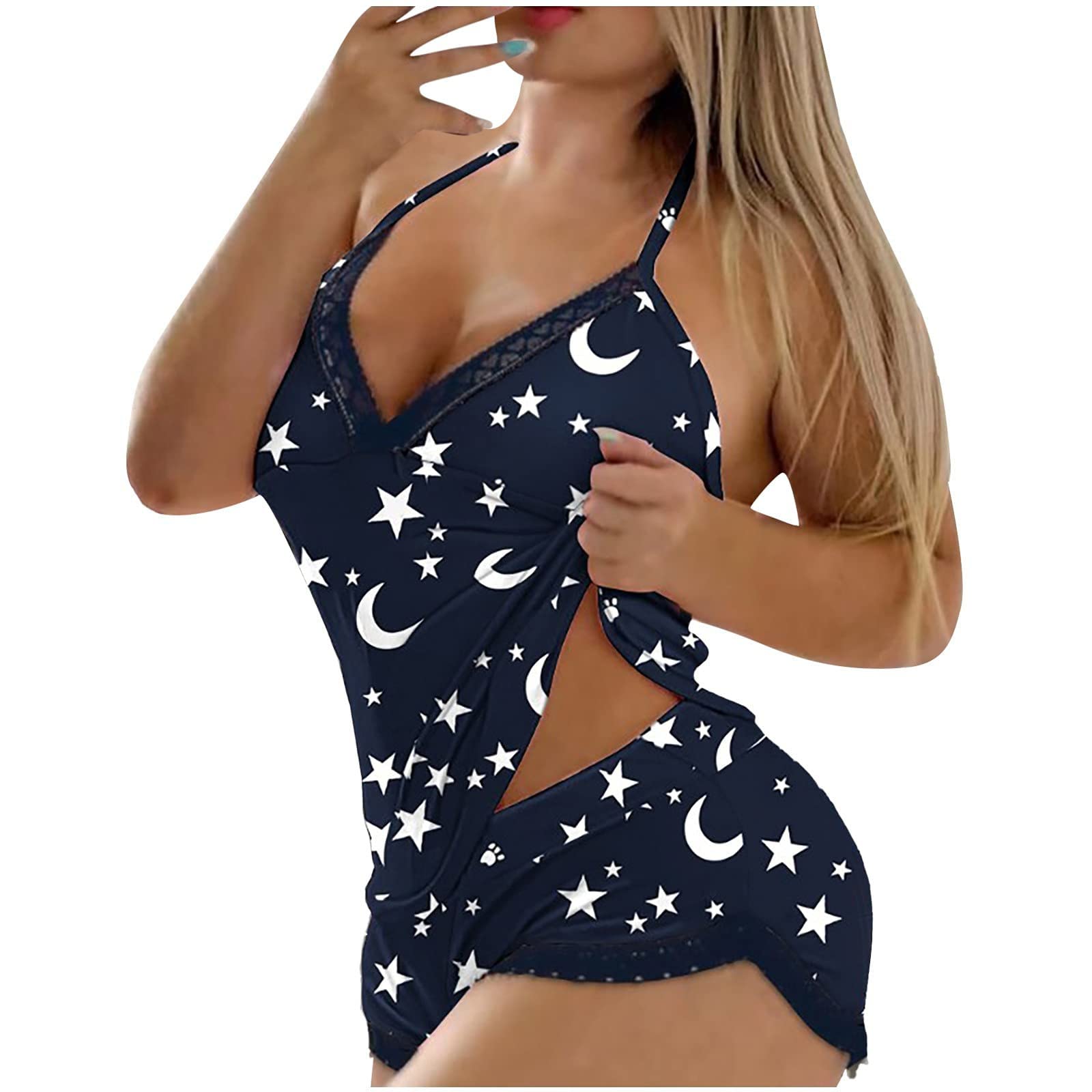 RTRDE Women's Sexy Lace Lounge Set - Wireless Bra & Panties Lingerie in Solid Colors (Plus Size Available) | Perfect for Sleepwear, Boudoir & Romantic Occasions