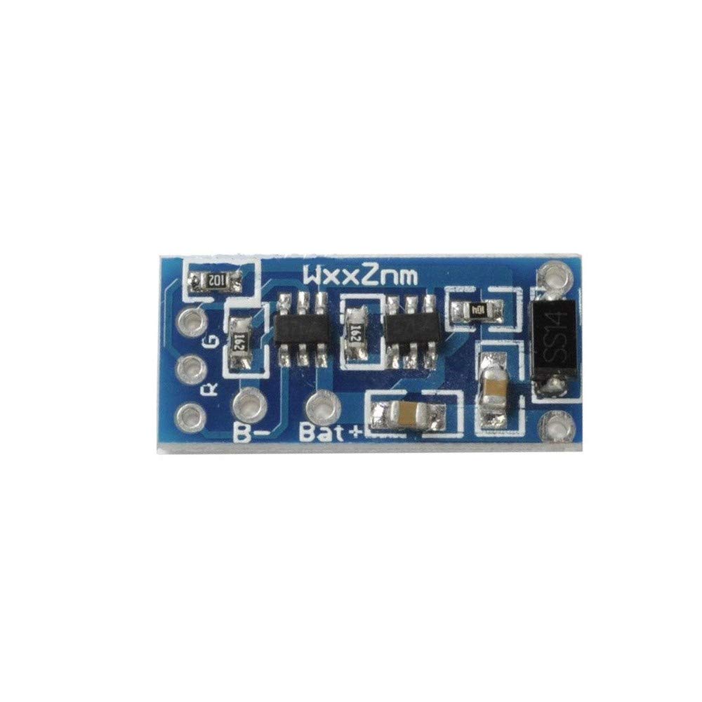 2PCS Dual TP4057 1A Lithium Battery Charging Board with Reverse Protection - 5V1A Li-ion Charger Module with Common Anode LED Indicator - Perfect for DIY Electronics, Arduino Projects & Portable Device Charging