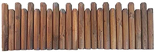 Wooden Garden Edging - Pine Log Roll Border for Fairy Gardens, Outdoor Decor & Protective Landscaping (120x30cm, Natural Color) | Perfect for Fairy Gardens, Flower Beds & Yard Landscaping