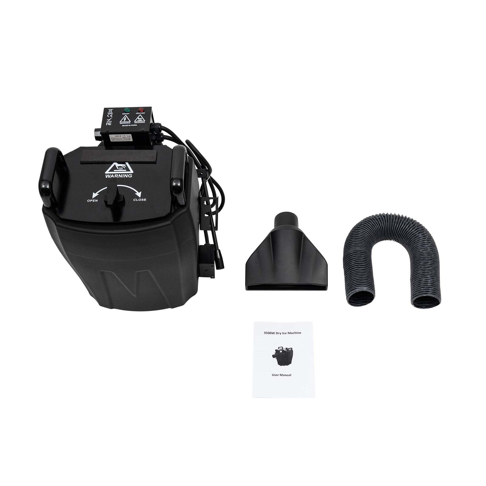 3500W Professional Dry Ice Low-Lying Fog Machine for DJ, Stage, Concert, Wedding & Party Shows - Covers 180 Square Yards - Perfect for Halloween, Haunted Houses & Theatrical Effects