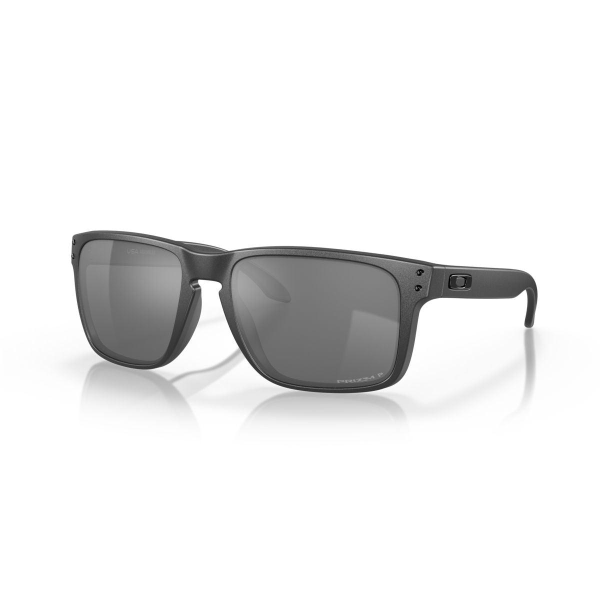 Oakley Holbrook XL Sunglasses - Steel Frame with Prizm Black Polarized Lenses (Model 0OO9417 941730) | UV Protection for Outdoor Sports & Driving
