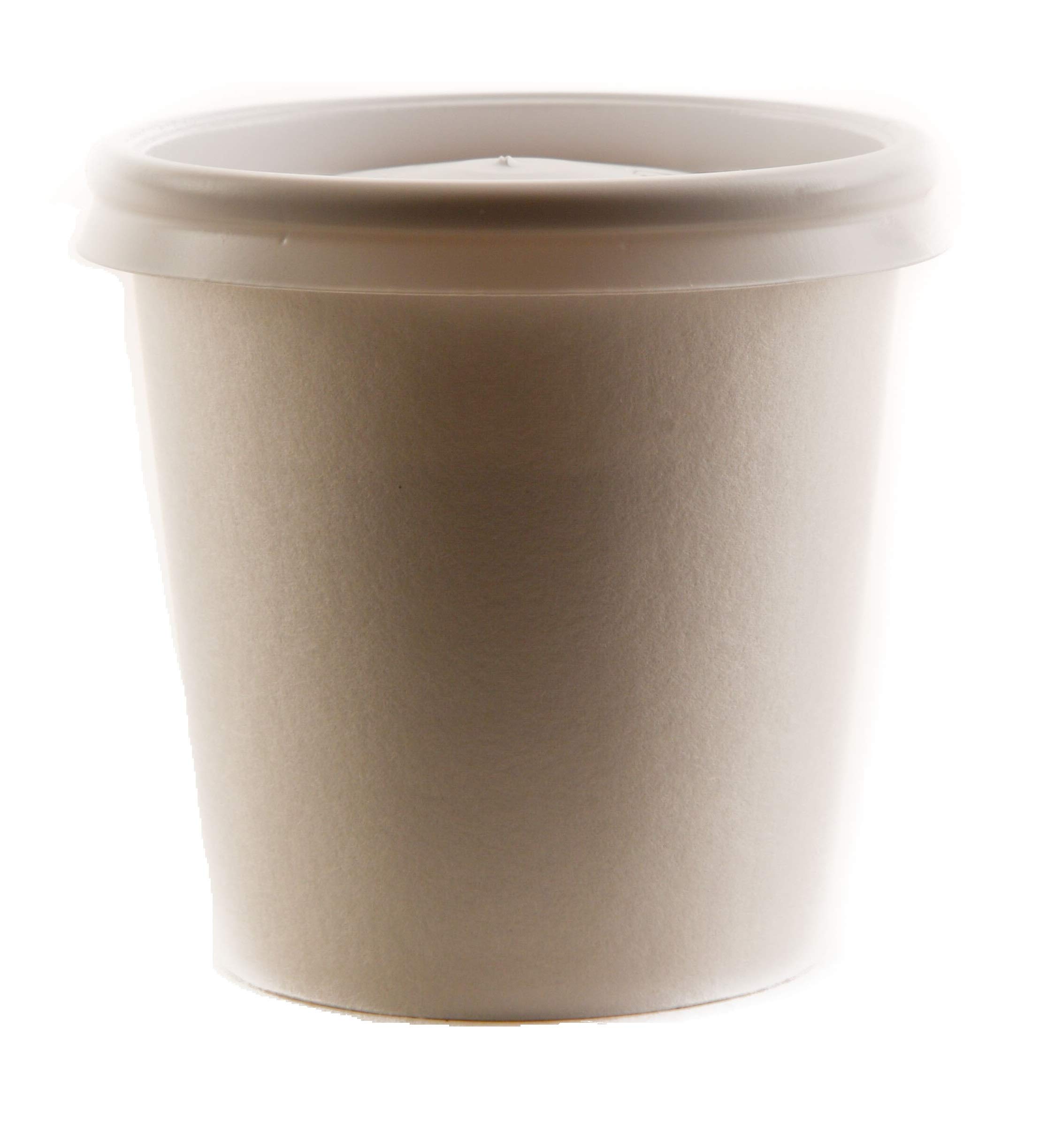 1000 Pack 4 oz White Disposable Paper Coffee Cups with Lids - Eco Friendly Biodegradable Espresso & Hot Tea Cups - Bulk Wholesale for Coffee Shops, Office Break Rooms & Catering Events