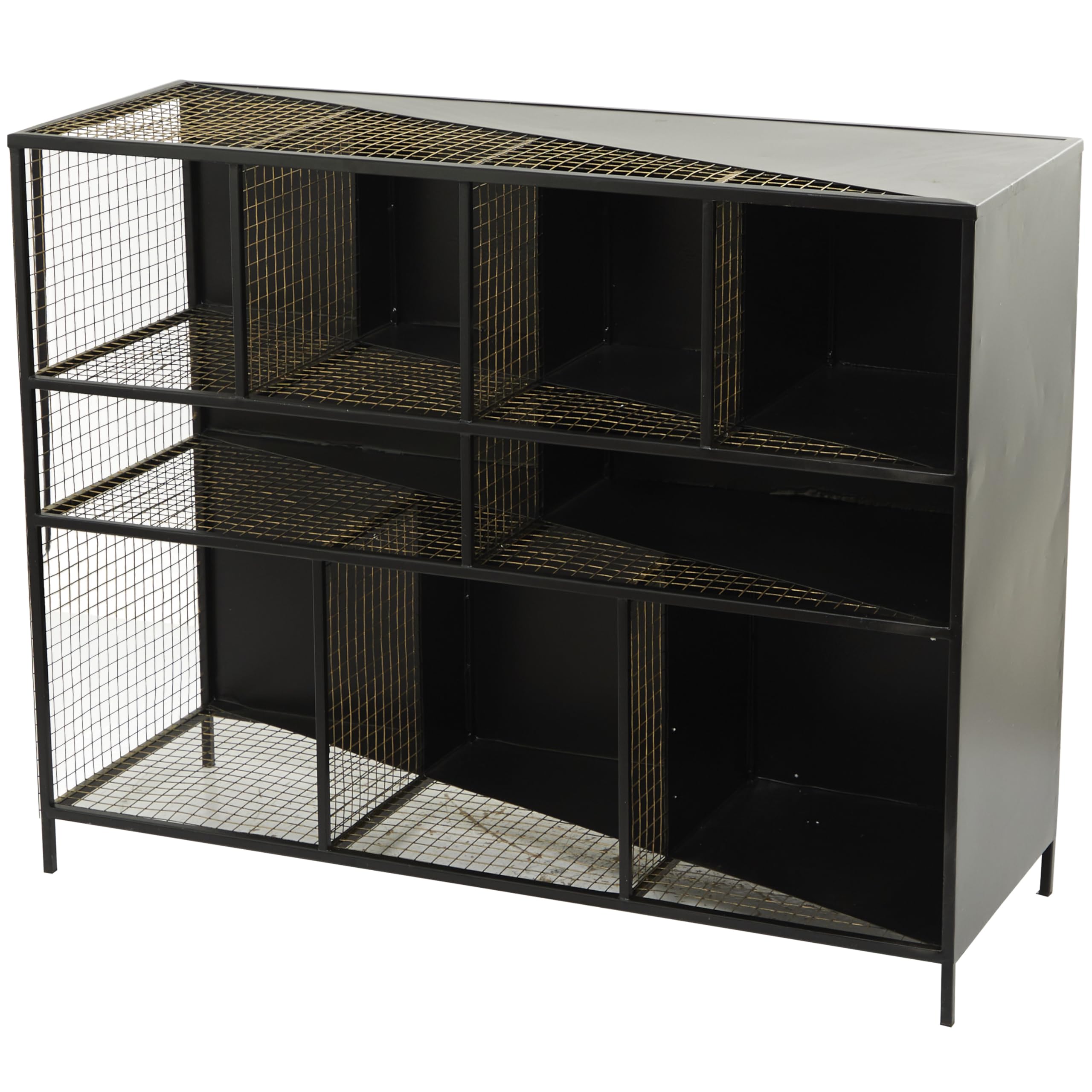 Deco 79 Modern Black Console Table for Entryway - Large Size Hallway Sofa Table with Storage Shelf for Living Room, Bedroom & Office Decor