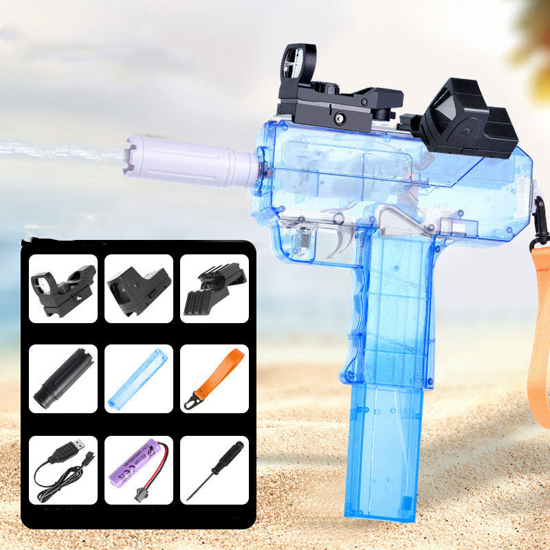 Uzi Electric Burst Water Gun - High-Power Super Soaker for Outdoor Summer Fun, Pool Parties, and Backyard Battles
