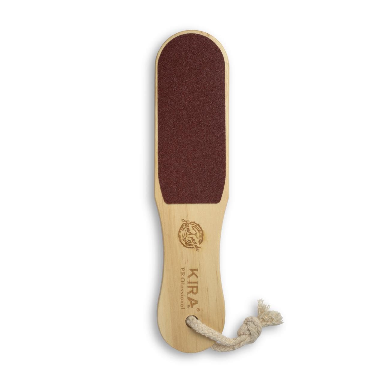 KIRA Dual Sided Wooden Foot Scrubber & Callus Remover - Exfoliating Foot Filer for Dead Skin Removal - Perfect for Pedicures, At-Home Foot Care & Soft Smooth Feet (1 Pack)