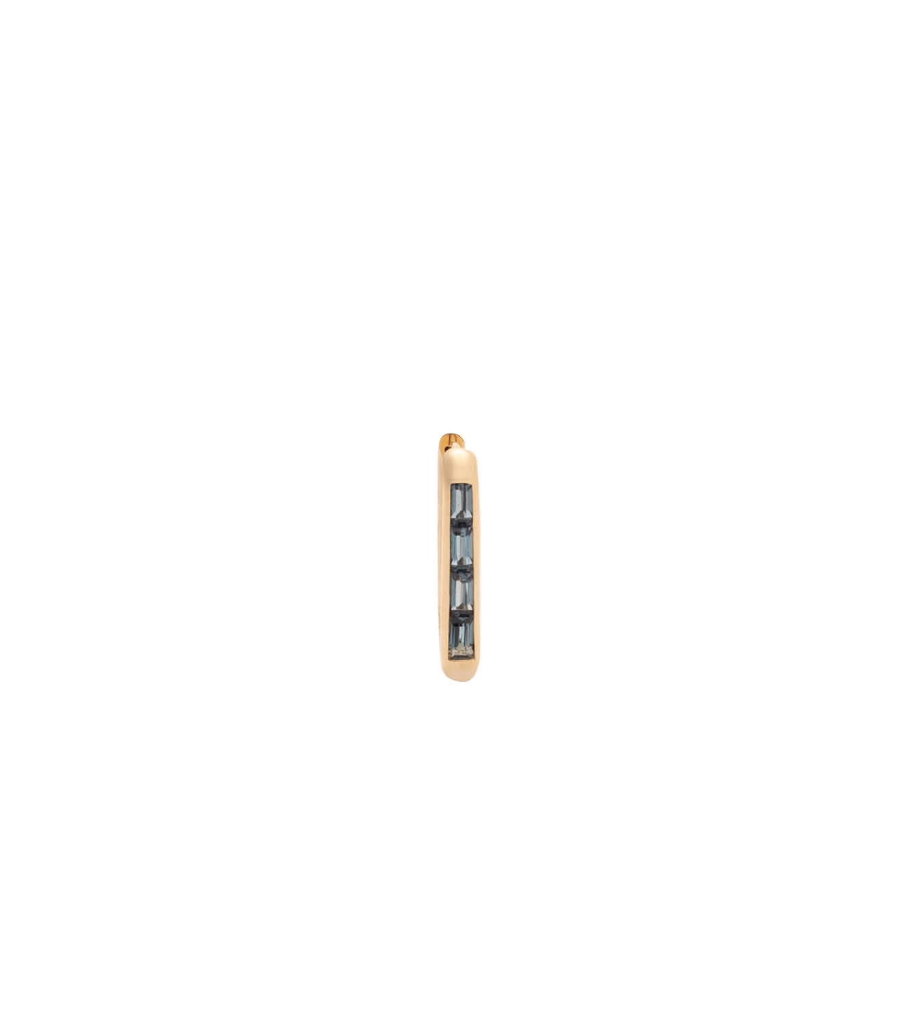 Baguette Earrings with London Blue Topaz – Elegant Dangle Earrings for Women, Perfect for Parties, Weddings & Evening Events
