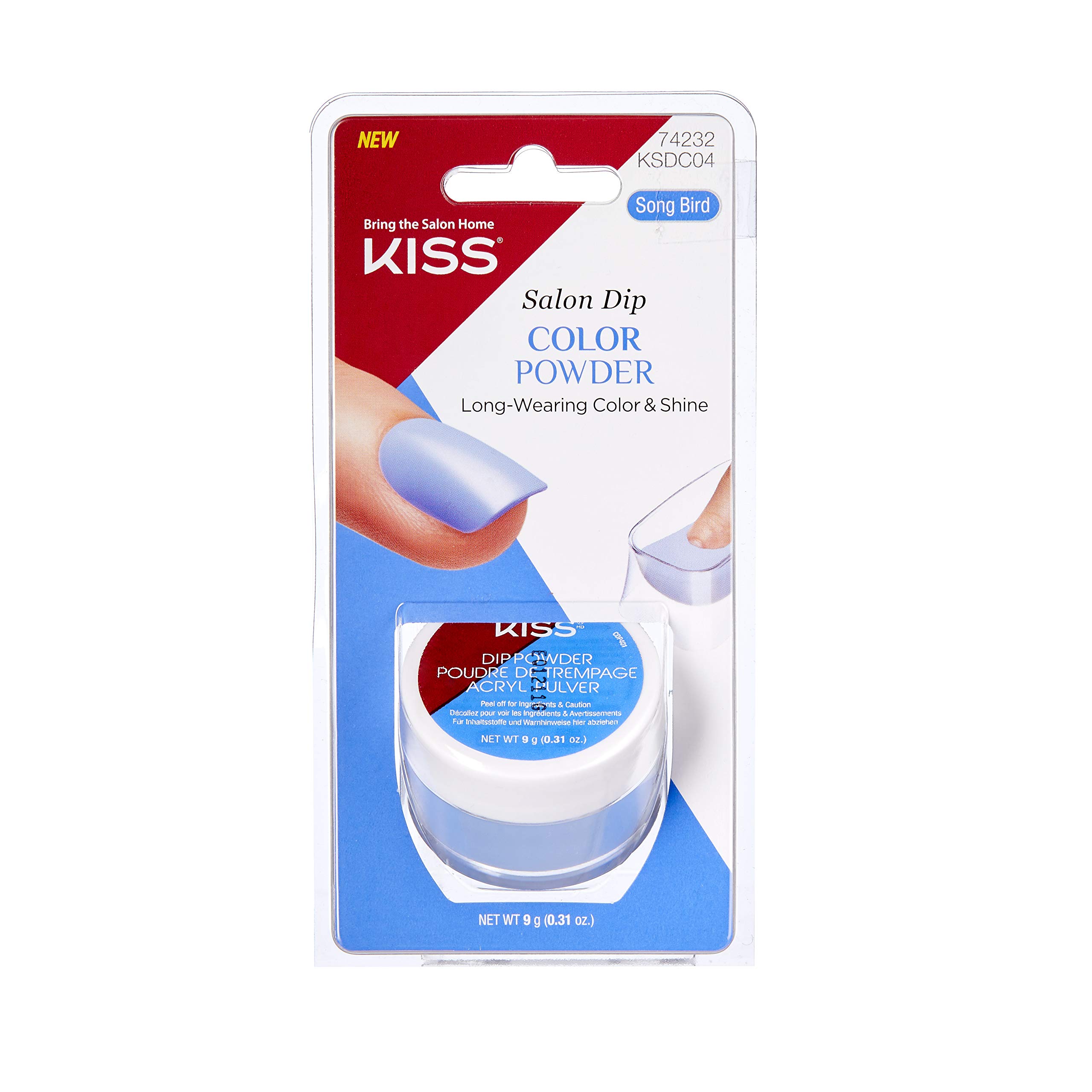 KSDC04 Kiss Salon Dip Color Powder - Professional Nail Dipping Powder for Salon & Home Manicures | Long-Lasting, Vibrant Colors for DIY & Professional Nail Art