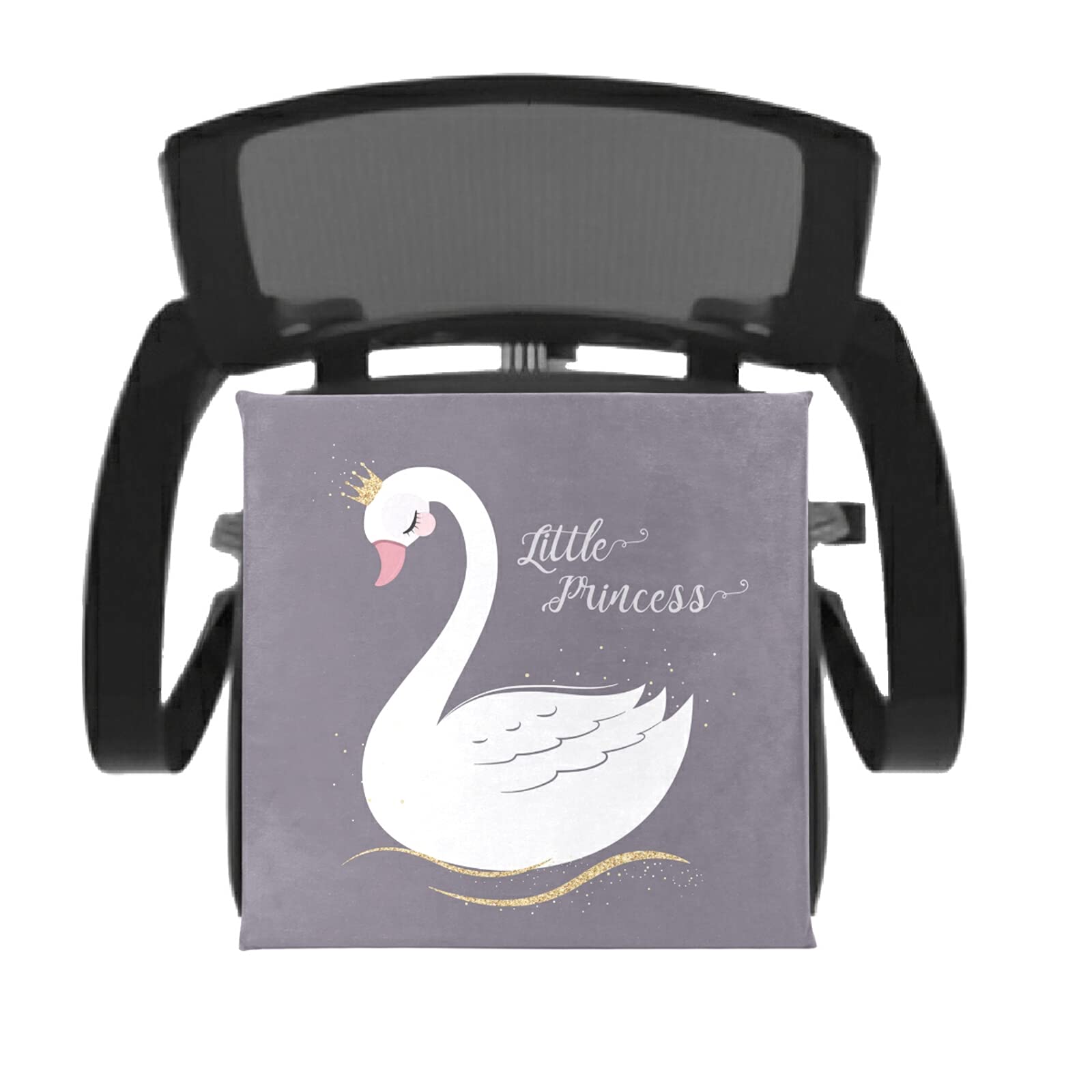 Emelivor Cute Swan Chair Cushion - Memory Foam Seat Cushion with Washable Cover for Dining, Kitchen & Office Chairs - Comfortable Support for Work, Study & Relaxation
