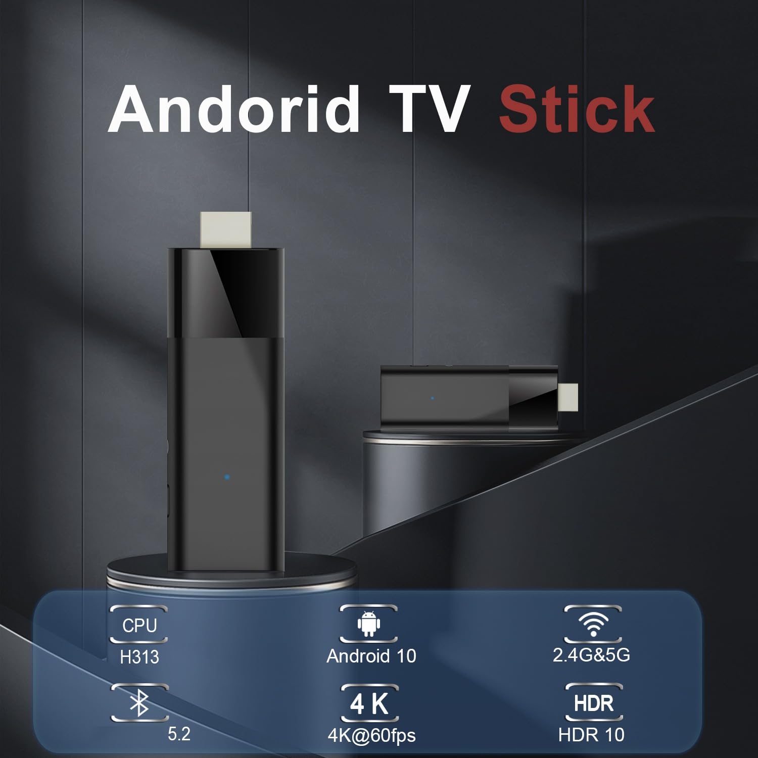 Yumin Q6 Mini Android 10 TV Box with Bluetooth Voice Remote, 2GB RAM 16GB ROM, Dual Band WiFi 2.4G+5G, BT4.0, H313 Chip - Perfect for Streaming, Gaming & Home Entertainment