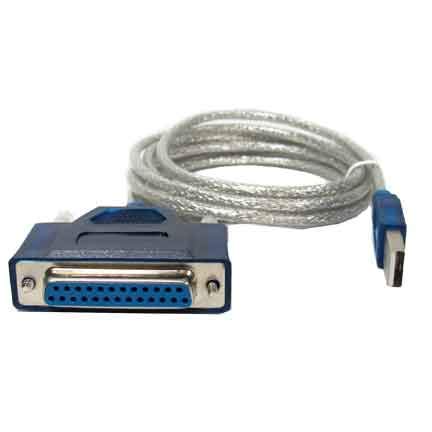 6ft USB to DB25 Female Parallel Printer Cable Converter - High-Speed Data Transfer for Printers, Scanners & Legacy Devices - Perfect for Home Office & Small Business Use