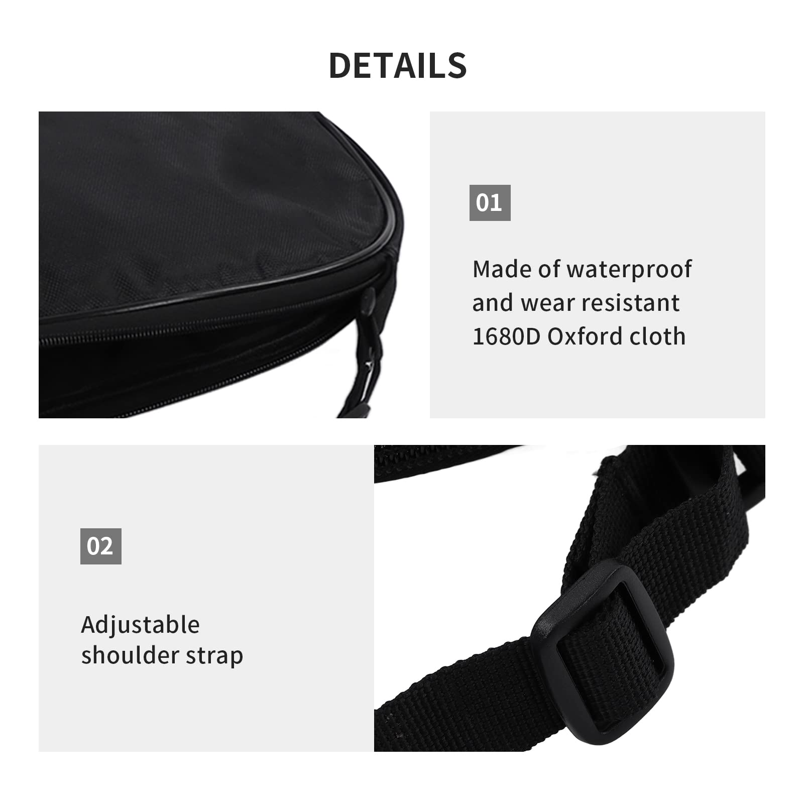 Premium Racquetball & Squash Racket Bag - Lightweight Padded Cover with Accessory Pocket & Adjustable Shoulder Strap | Perfect for Court Sports, Gym Storage & Travel Protection