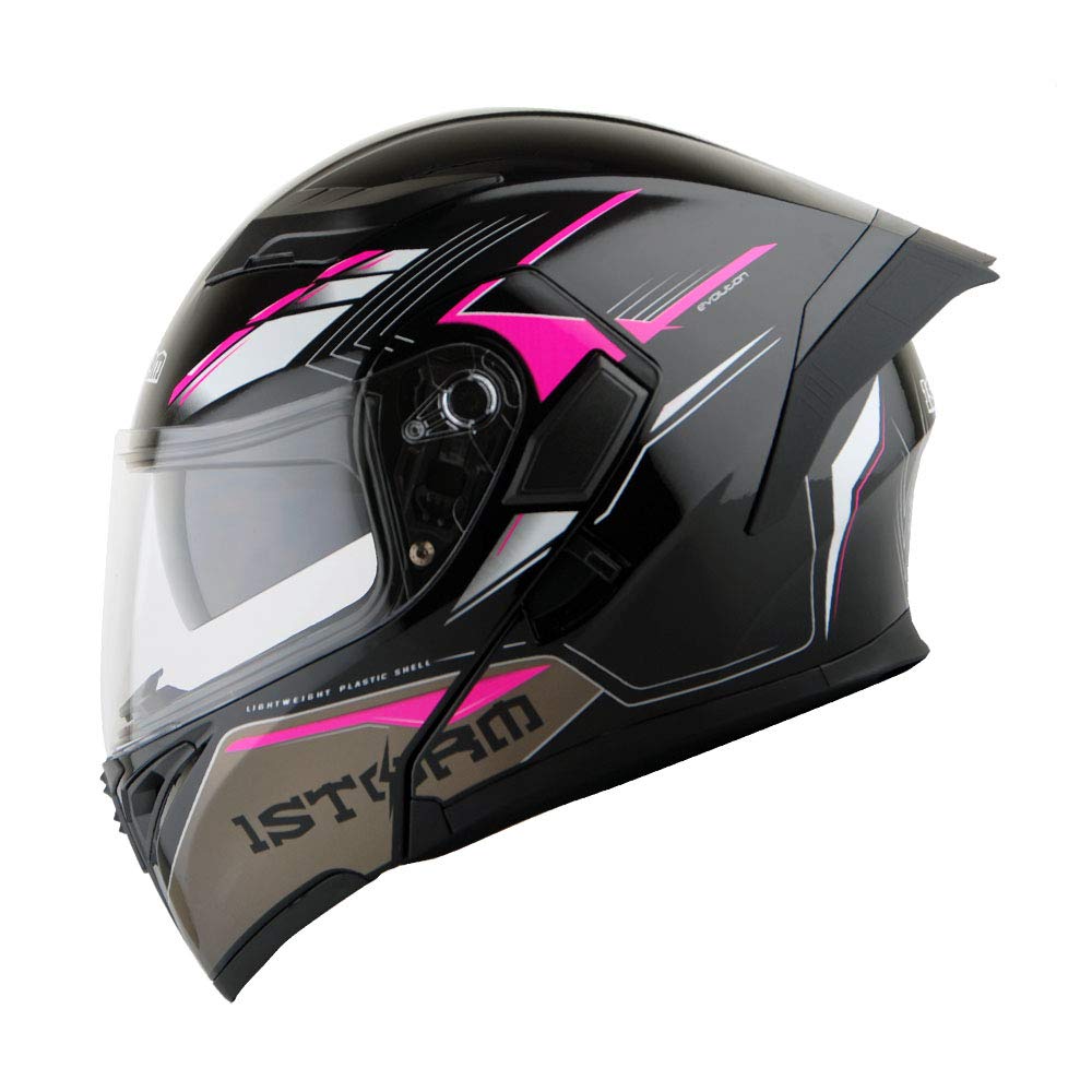 1Storm Motorcycle Modular Full Face Helmet - HB89 Flip Up Dual Visor with Sun Shield for Men & Women - Ideal for Street Biking, Commuting & Touring