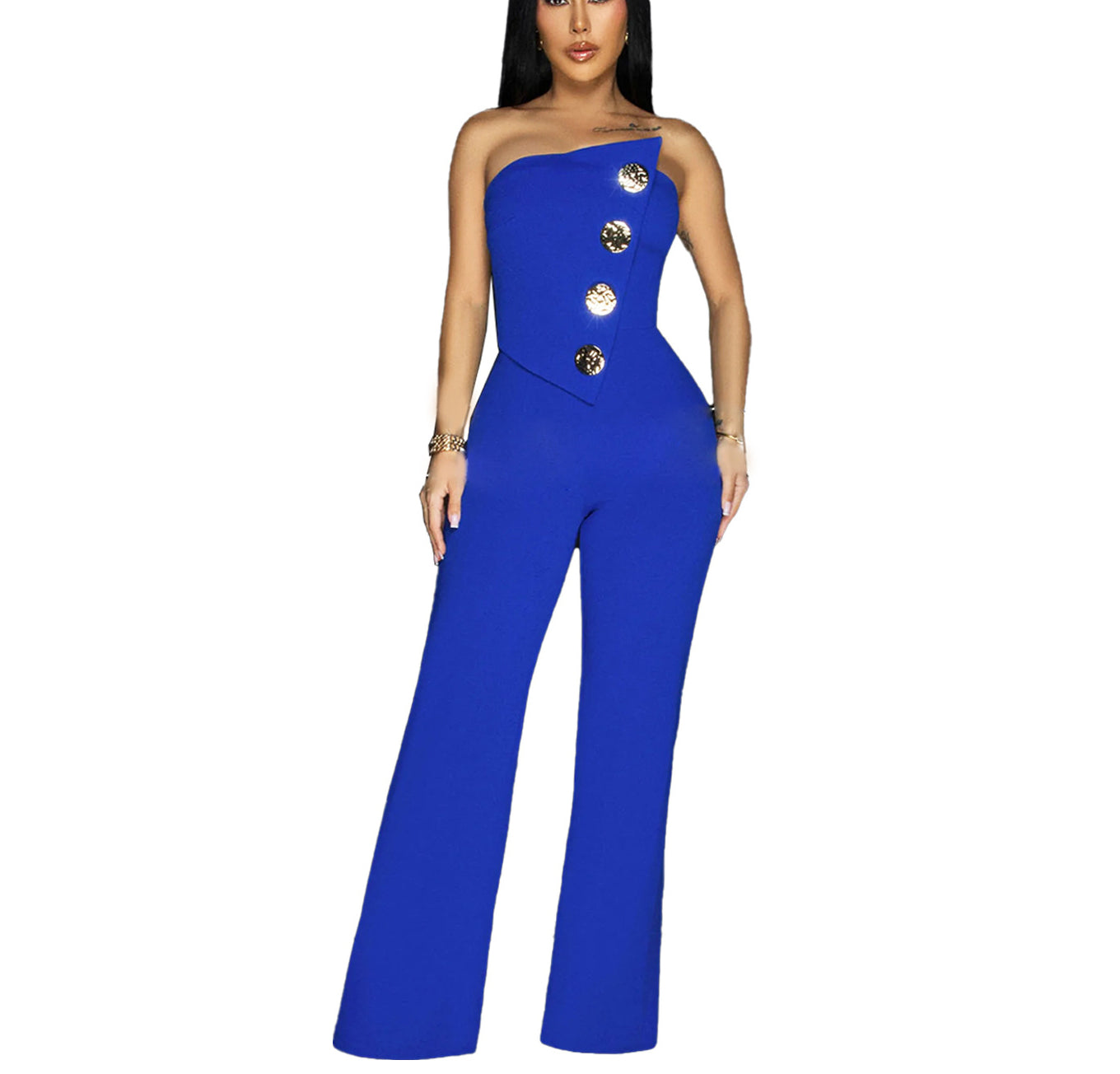 Women's Sleeveless Jumpsuit Romper - Summer Casual Outfit for Beach, Party & Vacation | Fashion One-Piece Jumpsuit for Women