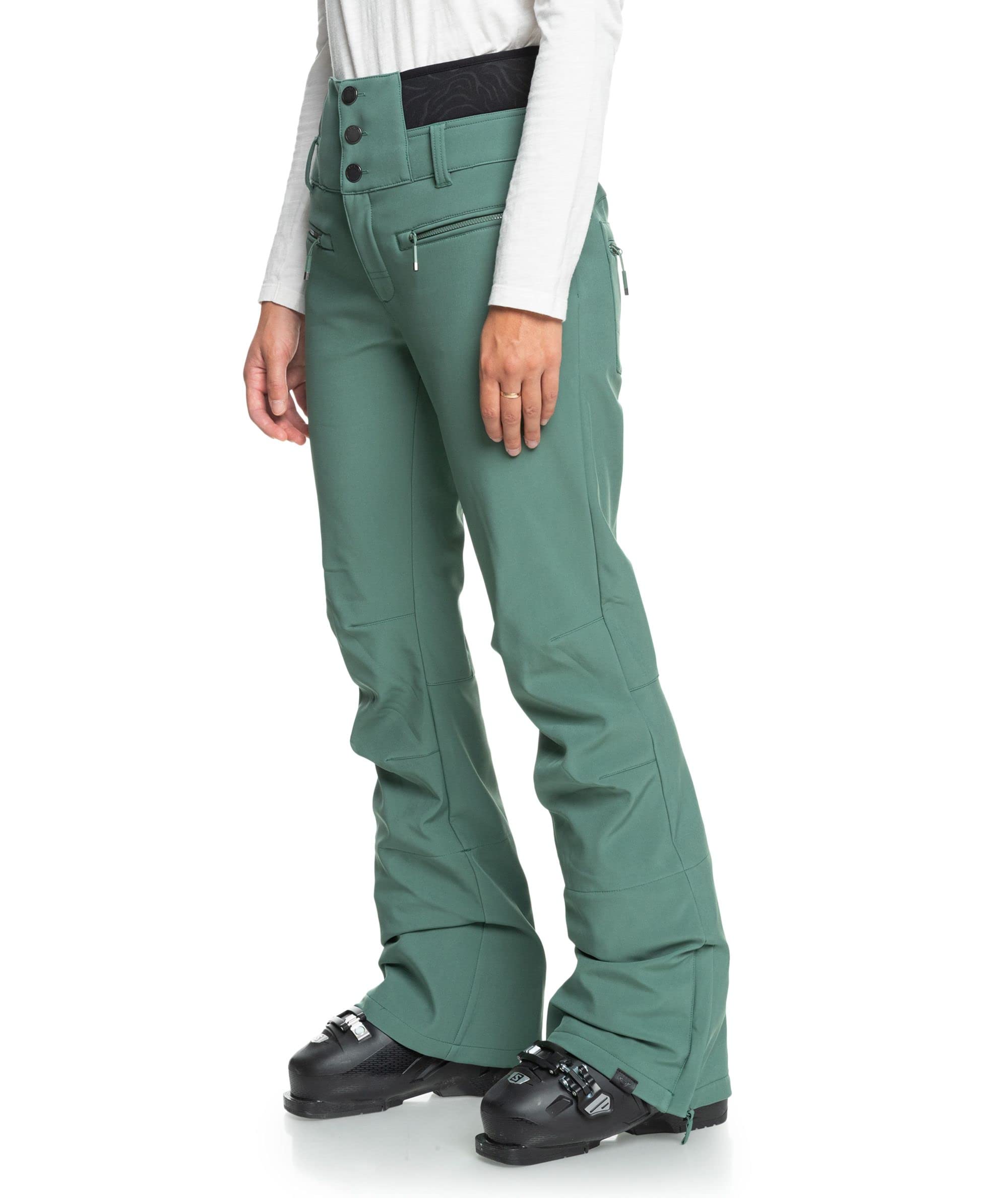 Roxy Women's Rising High Snow Pants - Waterproof Insulated Ski Pants for Winter Sports & Outdoor Adventures
