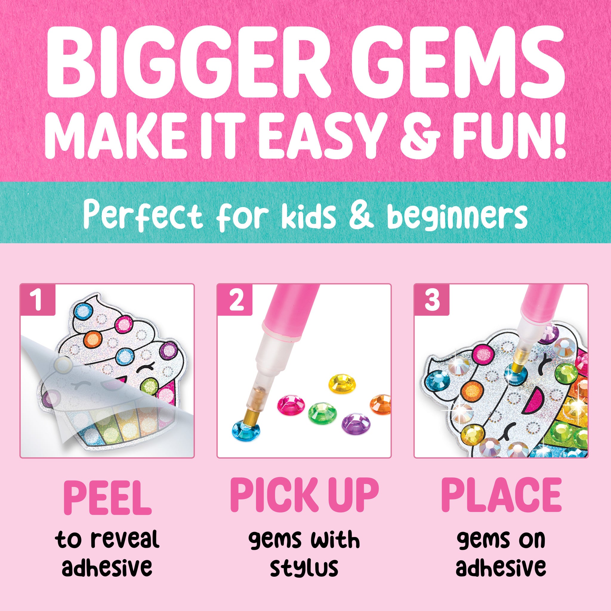 Big Gem Diamond Painting Stickers Kit - 6443000 - DIY Art Craft for Adults & Kids - Perfect for Home Decor, Gifts, and Relaxation Therapy