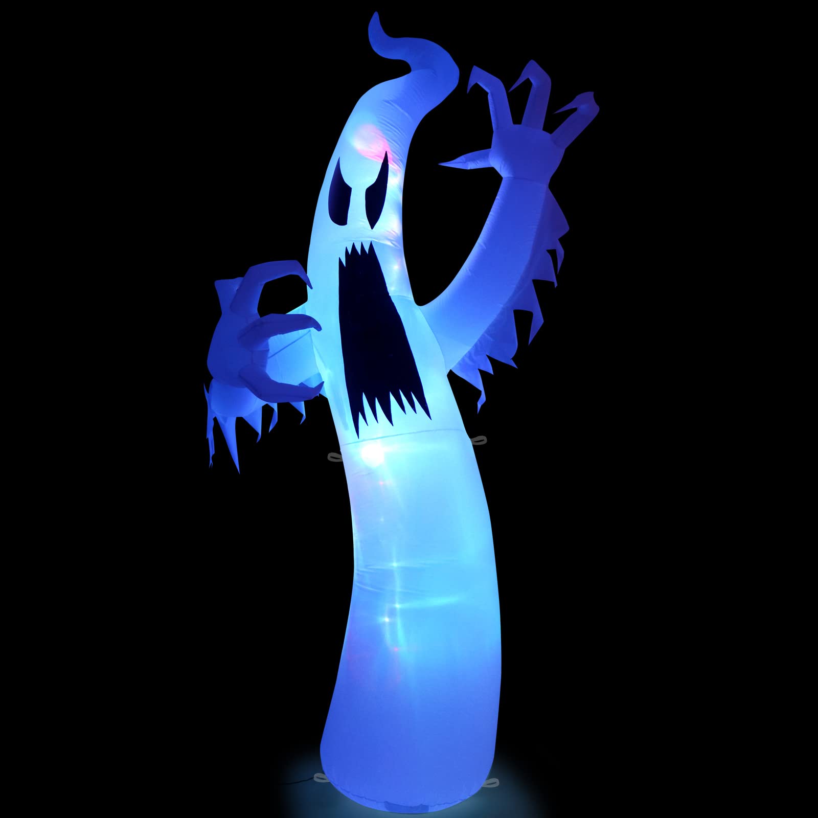 TOLOCO 12 FT Halloween Inflatable Outdoor Decoration with LED Lights - Spooky Yard Decor for Halloween Party, Haunted House, and Trick or Treating
