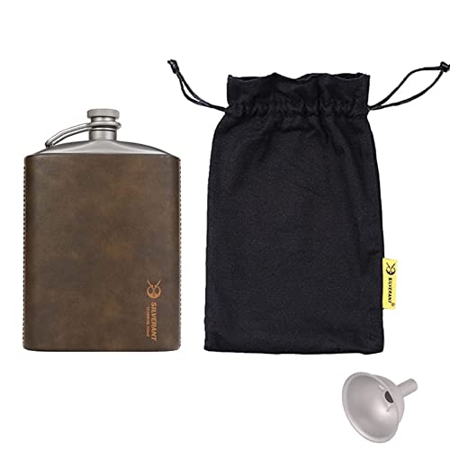 220ml flask with leather case